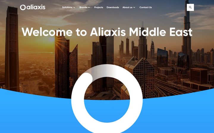 Screenshot of aliaxis-me.com