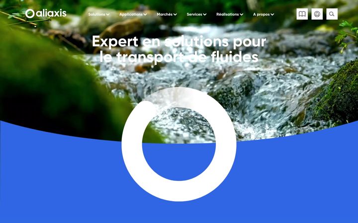 Screenshot of aliaxis.fr