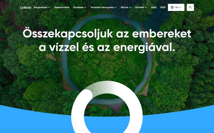 Screenshot of aliaxis.hu