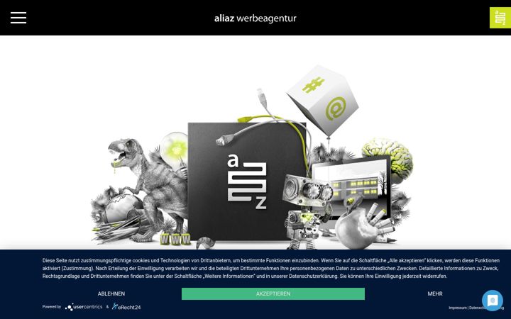 Screenshot of aliaz.de