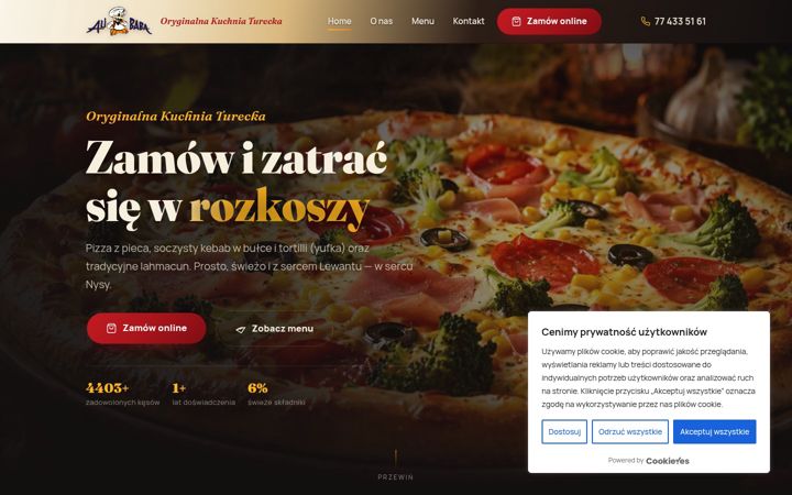 Screenshot van alibaba.nysa.pl