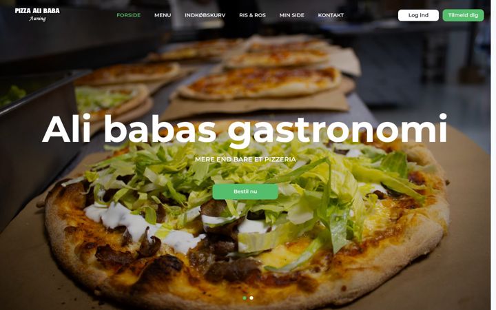 Screenshot of alibabasgastronomi.dk