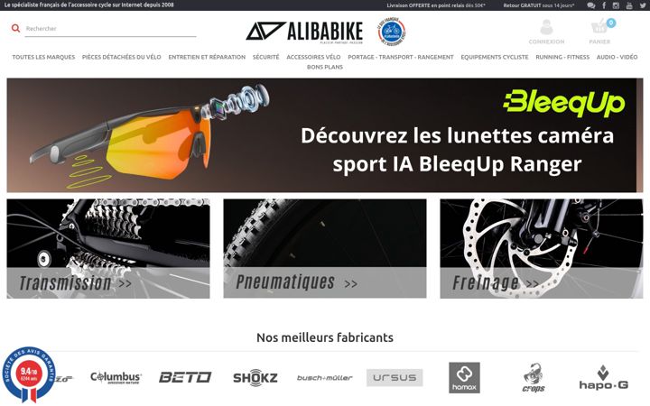 Screenshot of alibabike.com