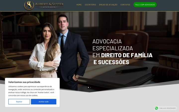 Screenshot of alibertisutter.com.br