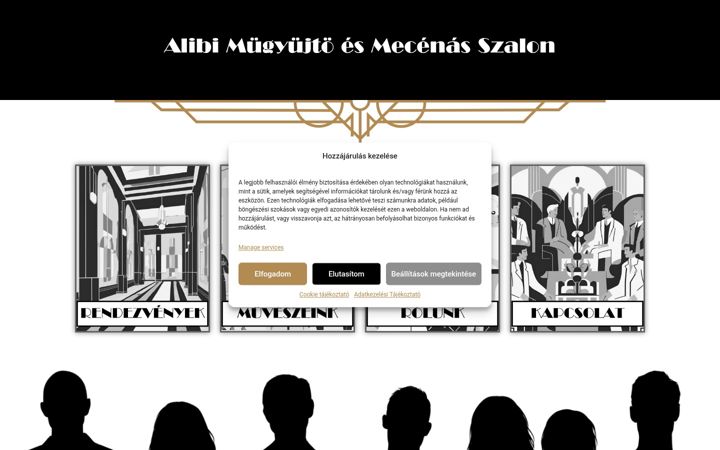Screenshot of alibiszalon.hu