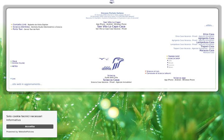 Screenshot of aliblu.it