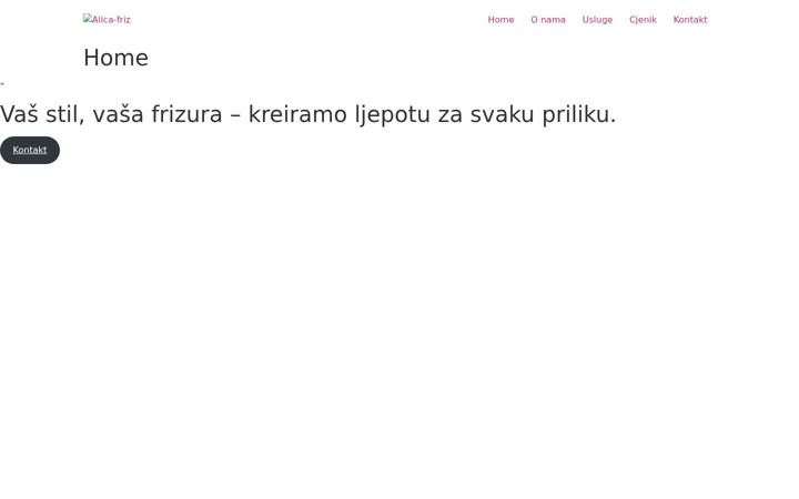 Screenshot of alica-friz.hr