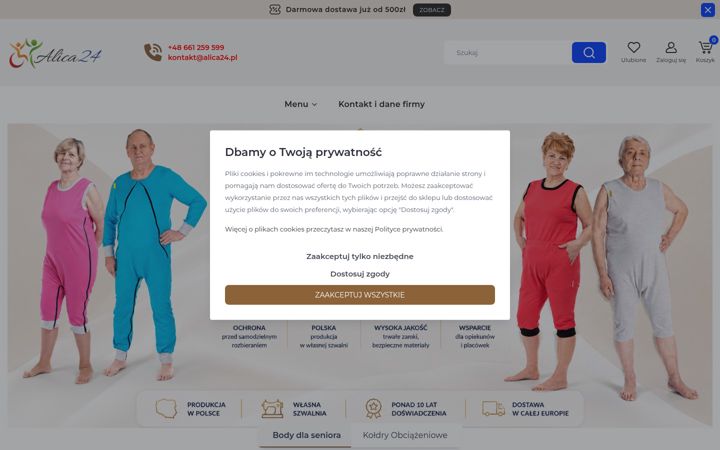 Screenshot of alica24.pl