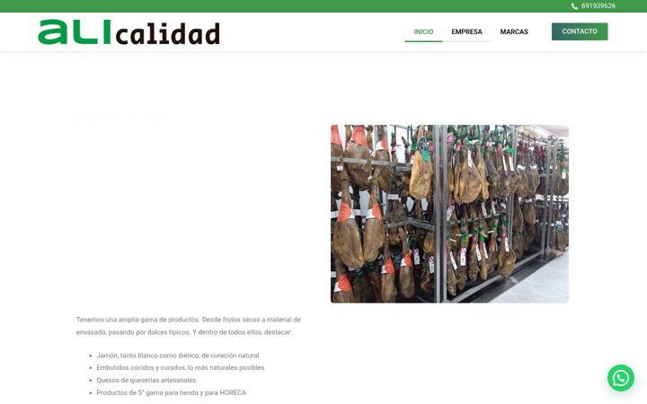 Captura de ecrã de alicalidad.es