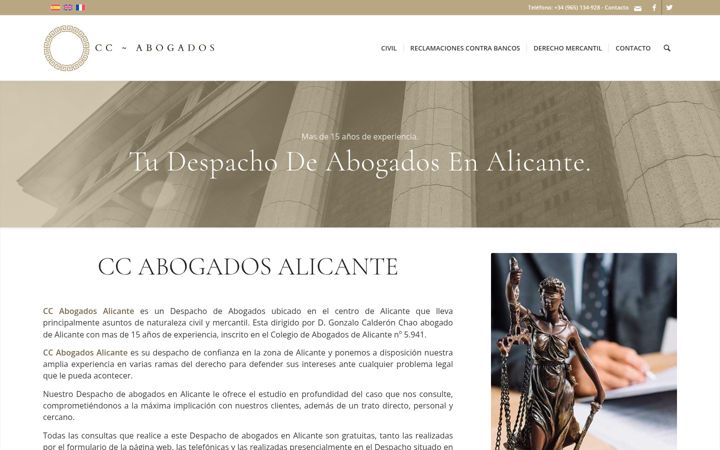 Ekrānuzņēmums no alicante-abogados.es
