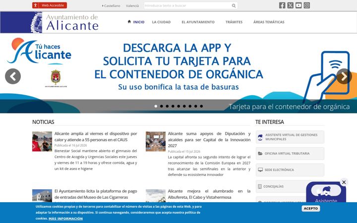 Screenshot of alicante.es