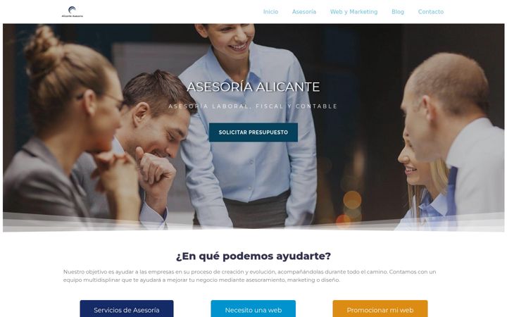 Screenshot di alicanteasesoria.es