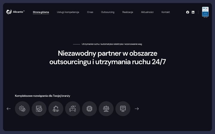 Screenshot of alicanto.com.pl