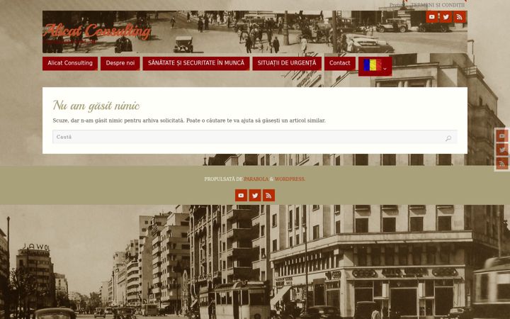 Screenshot of alicatro.ro