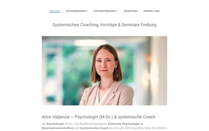Screenshot of alice-valjanow.de