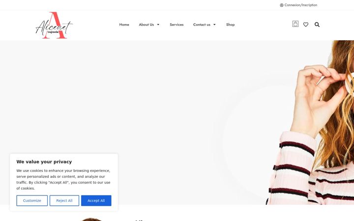 Screenshot of aliceaetaugustin.com
