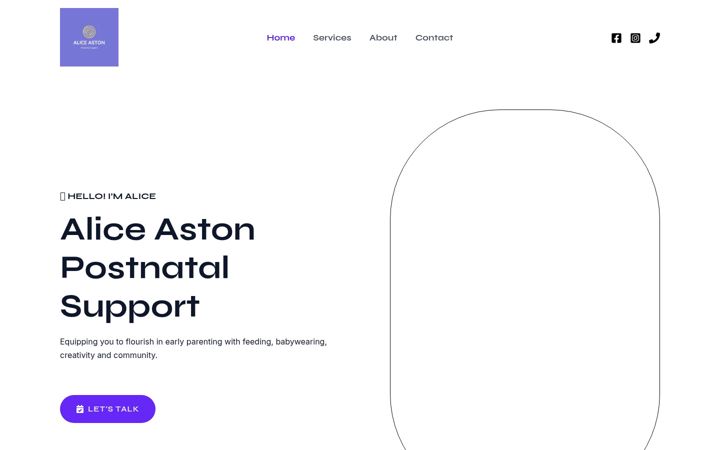 Screenshot of aliceaston.co.uk