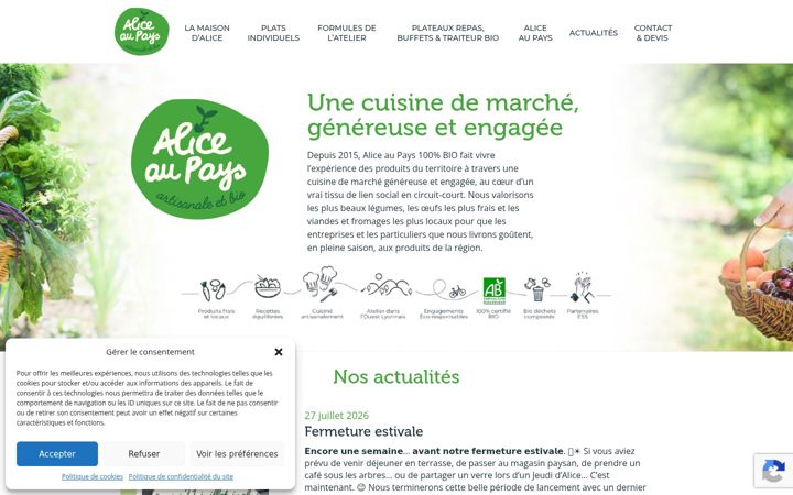 Screenshot ta' aliceaupays.fr