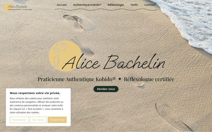 Screenshot ta' alicebachelin.fr