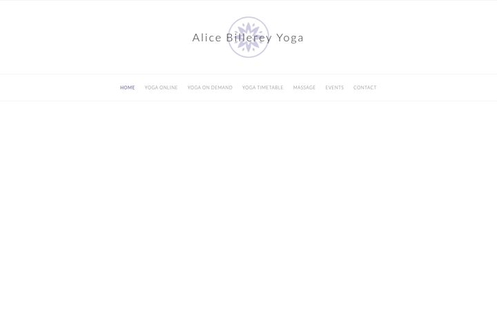 Screenshot di alicebillereyyoga.com