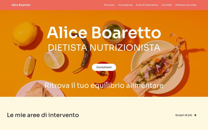 Screenshot ta' aliceboaretto.it
