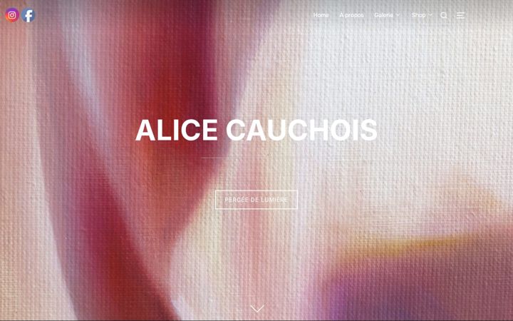 Snímek obrazovky alicecauchois.com