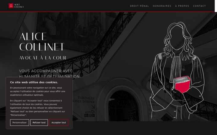 Screenshot of alicecollinet-avocat.fr