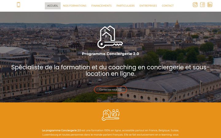 Screenshot of aliceconciergerie2-0.fr