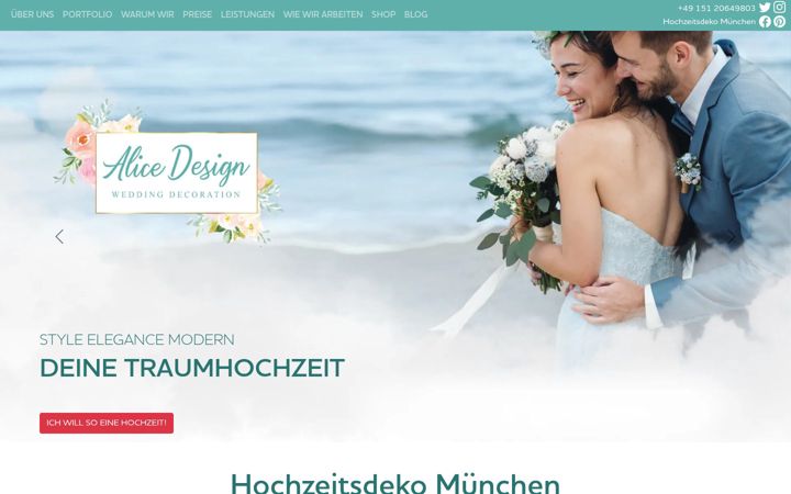 Screenshot of alicedesign4you.de