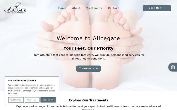 Screenshot of alicegate.com