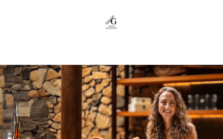 Screenshot of alicegeoffroy.com