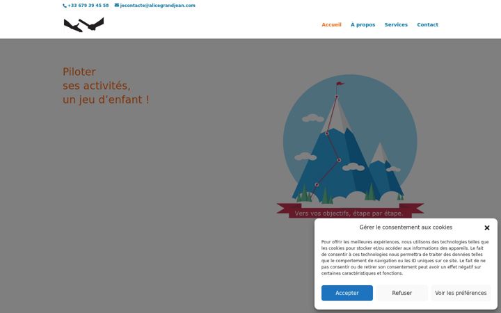 Ekraanipilt saidist alicegrandjean.com