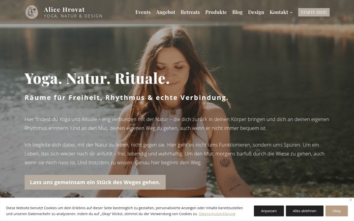 Zrzut ekranu alicehrovat.com