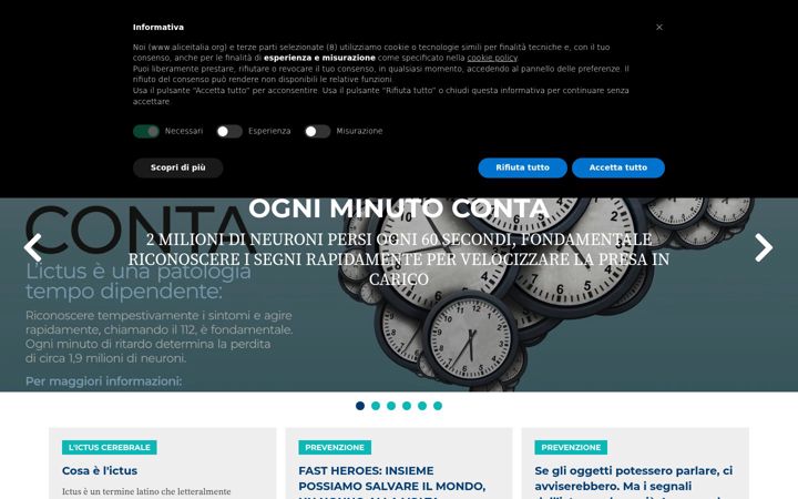 Screenshot of aliceitalia.org
