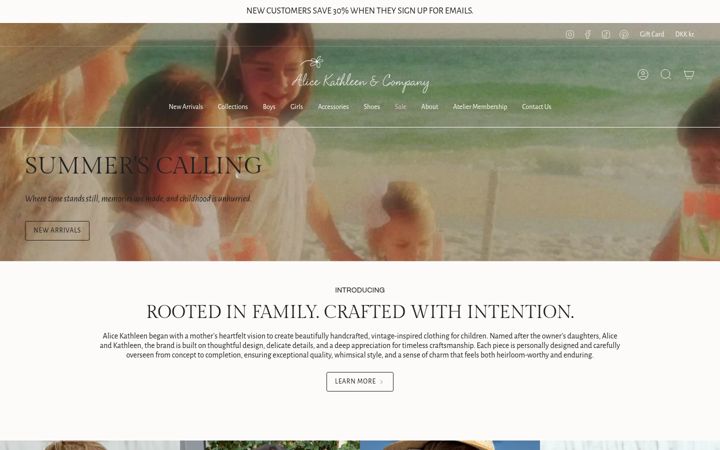 Screenshot di alicekathleenco.com