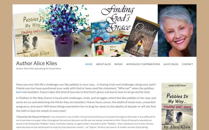 Screenshot of aliceklies.com