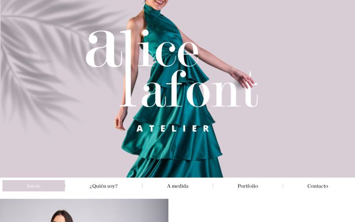 Screenshot of alicelafontatelier.com