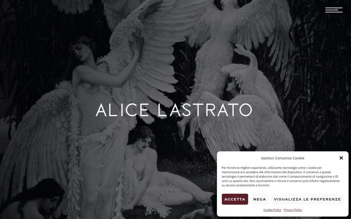 Screenshot of alicelastrato.com