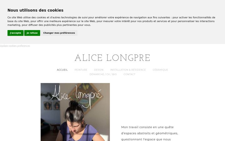 Screenshot of alicelongpre.com