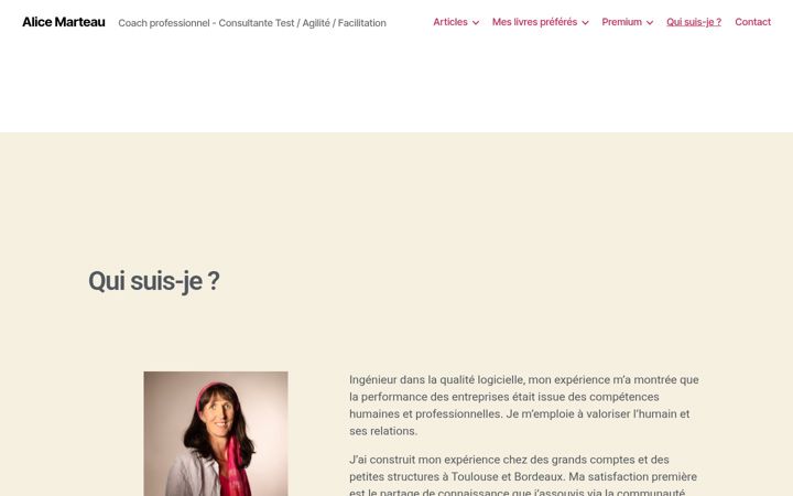 Screenshot of alicemarteau.fr