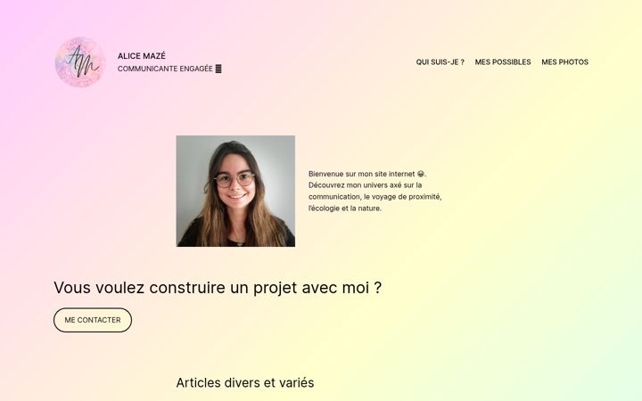 Screenshot of alicemaze.fr