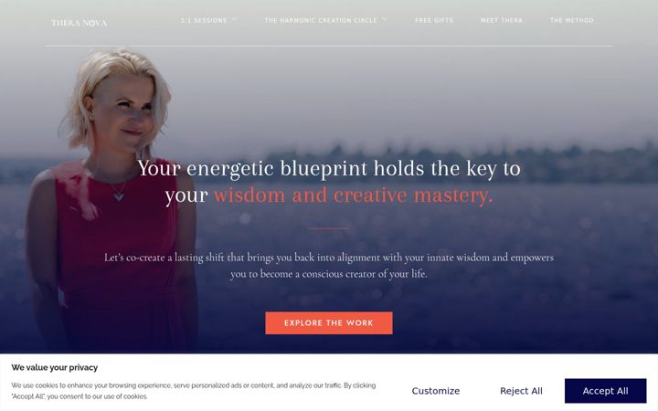 Screenshot of alicenova.com