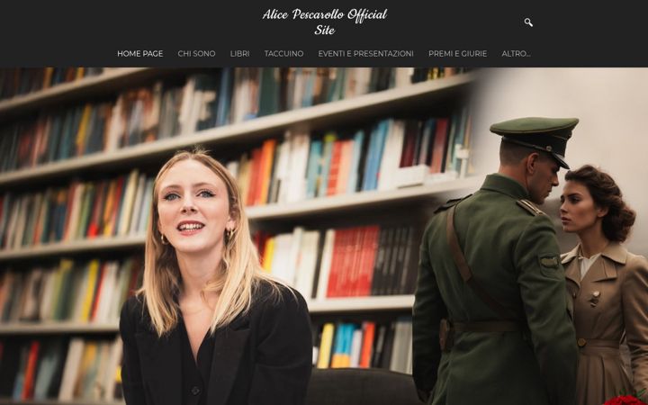 Screenshot of alicepescarollo.com