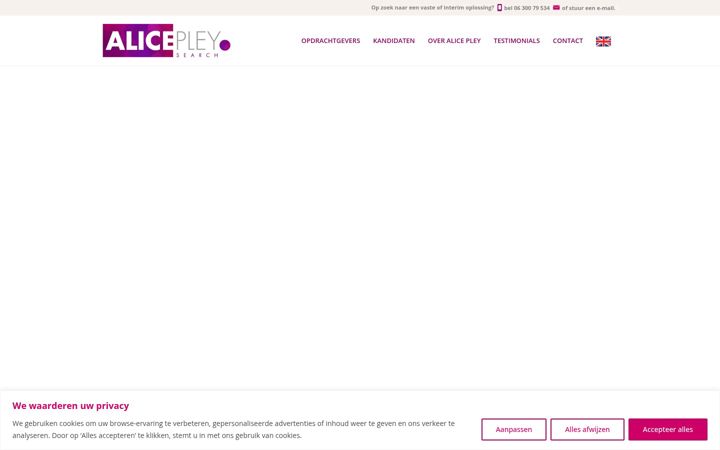 Screenshot of alicepleysearch.nl