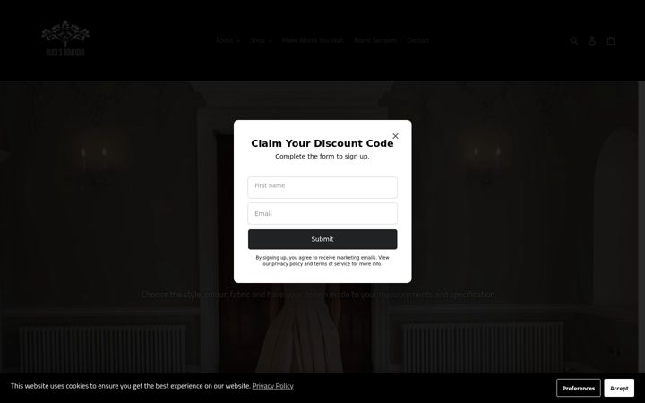 Screenshot of alices-boutique.co.uk