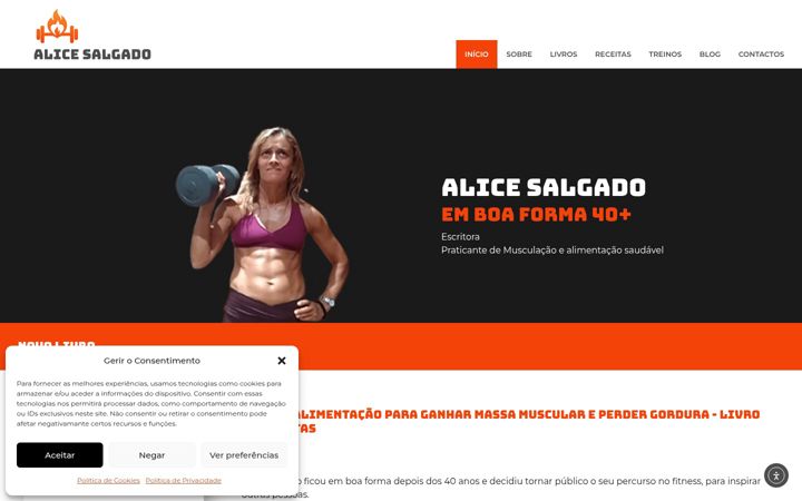 Screenshot of alicesalgado.com
