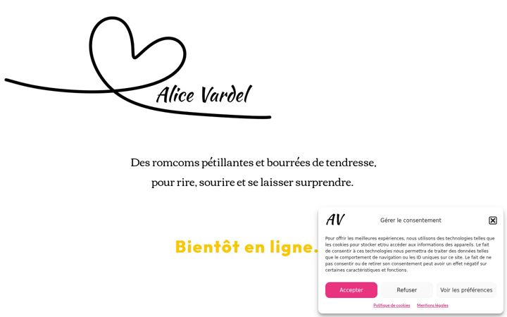 Screenshot of alicevardel.fr