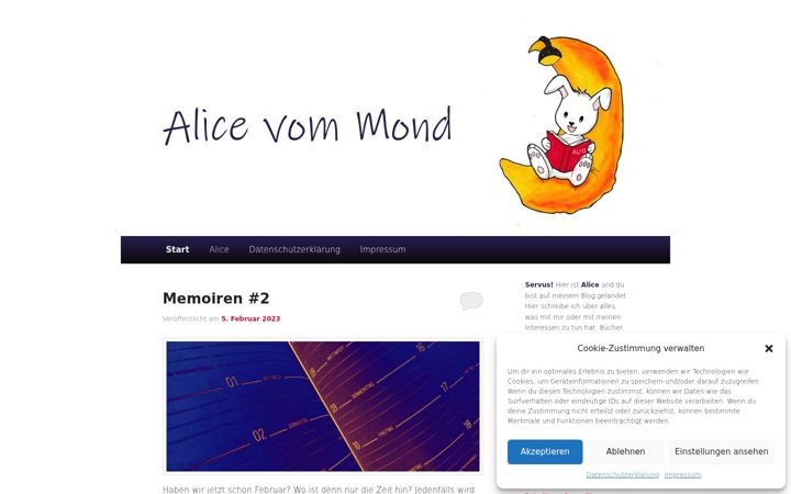 Screenshot of alicevommond.de