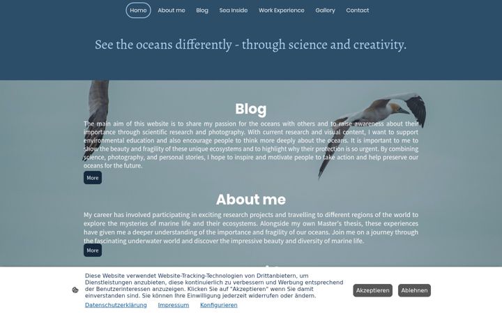 Screenshot of alicia-ackermann.de