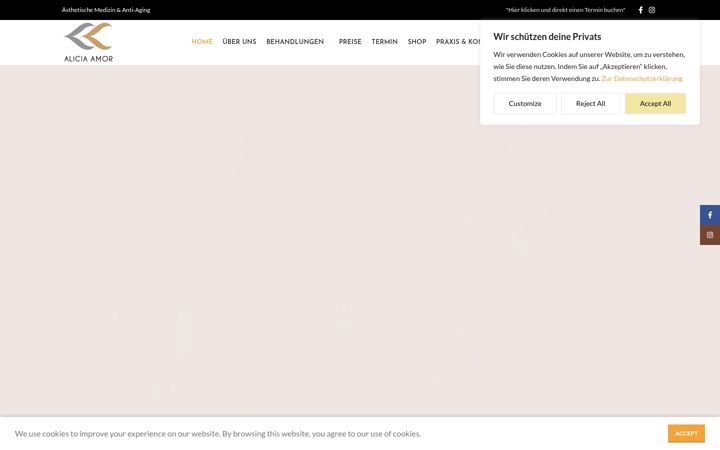 Screenshot of alicia-amor.de